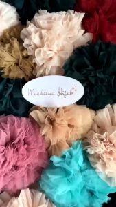 SCRUNCHIE TULLE JUMBO PREMIUM / Cepol Hijab Tille Anti Pusing / Ikat Rambut Tile / Cemol Hijab Viral