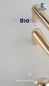 Etivo B10: Gagang Pintu Lemari Bulat Emas Berkualitas Tinggi