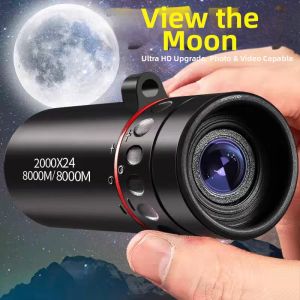 TEKANAI | Ultra High Definition Monocular Telescope for Adults Moon Viewing Smartphone Compatible Mini Professional
