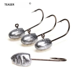 ตะขอจิ๊กหัวเล็ก TEASER 10 ชิ้น รุ่น A030 น้ำหนัก 1 กรัม 2 กรัม 3 กรัม 4 กรัม สำหรับเหยื่อปลอมแบบนิ่ม อุปกรณ์ตกปลาในทะเลสาบ ตะขอจิ๊กหัวเล็ก