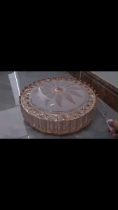 IWACHI โคมไฟคริสตัลติดเพดาน 40W โคมไฟเปลี่ยนสี 3สี หรี่แสงได้คริสตัลห้องโถงไฟเพดาน โคมระย้าคริสตัล โคมไฟห้องนั่งเล่น เปลี่ยนแสงได้ 4 สเตป โคมไฟคริสตัล โคมไฟติดลอย โคมไฟติดฝ้า