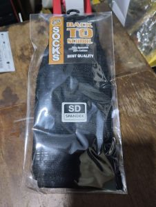 KAOS KAKI SEKOLAH POLOS HITAM 1PSG