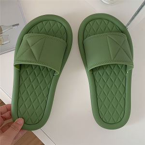 Dép Đi Biển Nữ Mùa Hè Chống Trượt Chất Liệu PVC Gót Mỏng Thoải Mái Phong Cách Hàn Quốc Giày Đi Trong Nhà Giày Lười