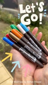 ปากกาเพ้นท์หน้า Face Paint Marker Artline สำหรับเขียนหน้าร่างกาย ล้างออกได้ ผ่านการทดสอบภูมิแพ้ผิวหนังแล้ว