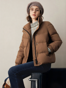 FAMANXUAN | Thickened Short Down Jacket with Stand Collar