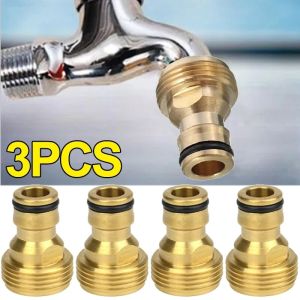 3/1Pcs Brass Faucet Connectors Garden Watering Hose Tap Connector Universal Fitting Faucet Adapter Pipe Joints Garden Tap Tools
