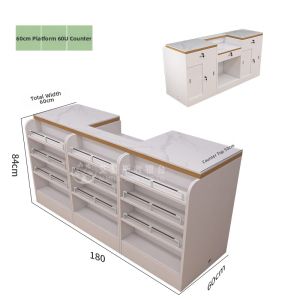Compact Corner Display Cabinet Counter