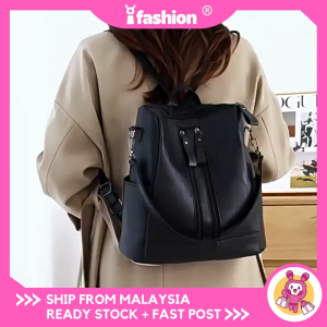 IFASHION 2665 Fashion Ladies Backpack Convertible Shoulder Bag Beg Galas Wanita Dengan Tali Bahu