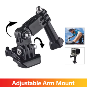 Adjustable Arm Mount Adapter Holder For GoPro Hero 13 12 11 10 9 8 7 6 5 SJCAM Insta360 AKASO DJI Osmo Action Camera Accessories