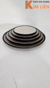 Túi 5 dĩa tròn nhám Thái 2 màu nhựa VIỆT NHẬT - Đựng cơm tấm trái cây quán ăn buffet - 1300/04