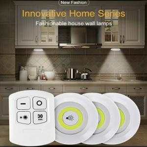 Set of 3 LED Lights with Remote Control for Versatile At-Home Lighting Control