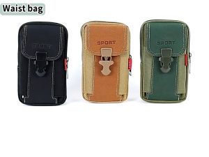 Wear Resistant Nylon Waterproof Mobile Phone Waist Bag With Belt Running Hanging Bag Tool Kit