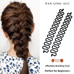 Ponytail Hair Styling Tool Fishbone Braided Hair Accessory Korean Style  out Fashionable Hair Ornament for Easy Hairdos