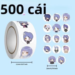 Bandai | 500 Miếng Dán Naruto Konan Chibi Hình Dán Nhiều Nét Biểu Cảm Anime Dùng Trang Trí Thủ Công Tự Làm Nhật Ký Và Làm Quà Tặng