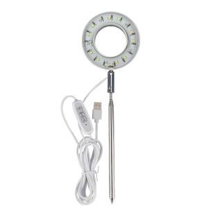 ไฟปลูกต้นไม้ LED แองเจิลริง 5V สเปกตรัมเต็มรูปแบบ ปรับความสว่างได้ สำหรับปลูกในร่ม