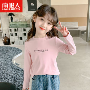 เสื้อยืดแขนยาวผู้หญิงฤดูใบไม้ร่วง 2025 แฟชั่นเด็กใหม่ เสื้อชั้นในผู้หญิง ดีไซน์เก๋ไก๋สำหรับเด็ก เสื้อผ้าเด็ก ผ้าฝ้ายโพลีเอสเตอร์