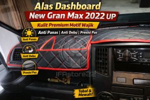 Alas Dashboard Mobil New Gran Max 2022/2025 | Kulit Sintetis Premium Motif Wajik | Anti Panas Anti Kusam Presisi Pas