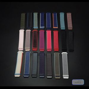 【𝟐𝟎+ 𝐂𝐨𝐥𝐨𝐫𝐬】Garmin Forerunner 55 / Forerunner 245 / Forerunner 645 20mm Watch Strap Nylon Woven Velcro Band Loop