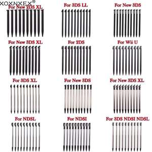 10pcs Black Plastic Stylus Touch Screen Metal Telescopic Stylus Pen for 3DS XL LL New 2DS / 3DS LL XL For NDSL NDSi