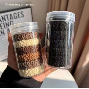 6 cái/thiết lập Nữ Phụ nữ đơn giản cơ bản quan hệ buộc tóc co giãn scrunchie buộc tóc đuôi ngựa dây thun Băng Đô Thời trang Phụ kiện tóc