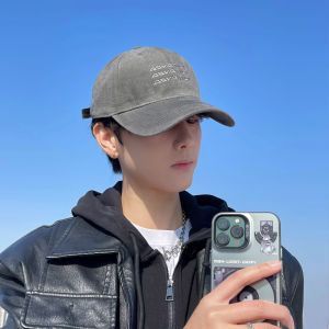 Large Head Size Baseball Cap Wide Brim Mens New 2025 Korean Style Summer Hat Face Slimming Casual round Top Cap