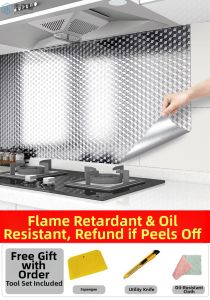 O Margo | Waterproof Moisture-Resistant Oil-Proof Fire-Resistant Heat-Resistant Adhesive Drawer Lining Paper