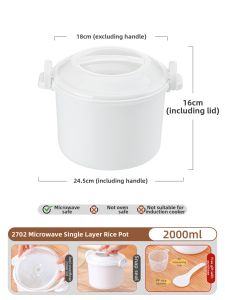 CHAHUA | Microwave Steamer Box for Steaming Buns and Rice at Home