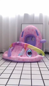 Baby kids swimming floaters inflatable seat ring with awning swimming ring for baby yacht kids summ