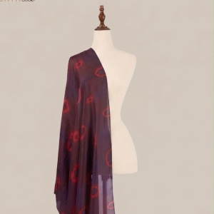 Khăn Lụa Tơ Tằm Cao Cấp Hồng Đăng Luata Silk - Khăn Choàng Cổ Nhuộm Loang Sang Trọng 80x180cm