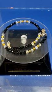 Gelang Kaki Crystal 0.4cm(4mm) yg sangat sinar dan ikat dgn campuran 3 warna crystal yg sangat laris(Most sold)   -custom made by our shop.