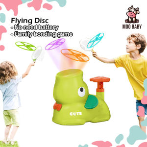 Moo Baby Mainan Terbang UFO Kanak Kanak Flying Disc Launcher Flying Saucer Outdoor Game UFO Toy Outdoor Toys for Kids Flying Sheet Toy Flying Spinner