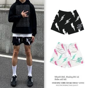 American Casual Shorts Mens Summer Male and Female Trendy Brand Quick-Drying Basketball Shorts Loose Breathable Four-Point below the Knee Sports Pants