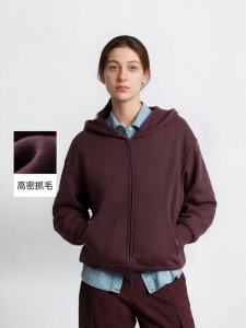 Semir | Fluffy Fleece Oversized Lazy Style Winter New White Hooded Jacket