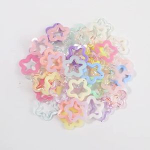 30 Chiếc Mặt Dây Chuyền Sao Acrylic Nhiều Màu Sắc 30mm Kiểu Y2K Rỗng Dùng Làm Phụ Kiện Trang Sức Tự Làm Móc Khóa Hạt Cách Điệu