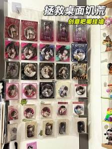 Túi Đựng Đồ Anime 48 Ngăn Treo Tường Trong Suốt Chống Bụi Đựng Huy Hiệu Thẻ Trưng Bày Móc Treo Trang Sức