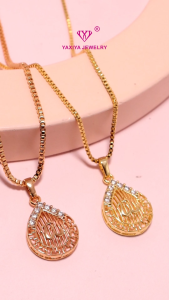 Yaxiya Kalung Lafadz Permata Perhiasan Lapis Emas 18K 813