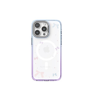 FUNNY RICH | Attractive Transparent Magnetic Phone Case Cute Card Slot for iPhone 18 Pro Max