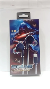 Handsfree Headset Gaming Sport Earphone PM-50 + Mic Headset Stereo Sound Quality Konektor Type C extra bass stereo sistem