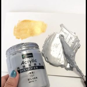 Maries สีอะคริลิค สีทอง สีเงิน 300ml/100ml/75ml Art Rangers คริลิค กันน้ำ ไม่สามารถใช้กับรุ่น จางหาย