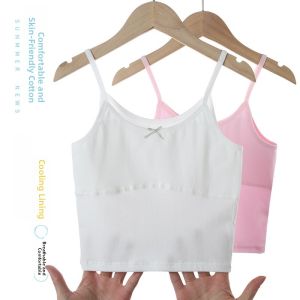 Pure Cotton Girls Underwear for Early Development Stage 10-14 Years Old Students Nine-Year-Old Girls Vest