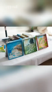 [Ready Stock][Valentine Gift] PinPin High Quality Mini Jigsaw Puzzle 169PCS - Oil Painting Series With Frame