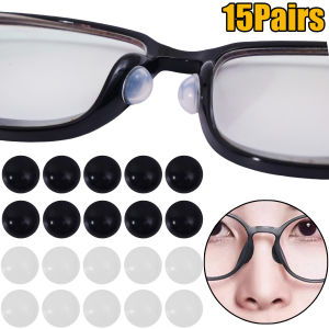 15Pairs Anti Slip Eyeglasses Nasal Supports Silicone Invisible Glasses Air Cushion Nose Pads Transparent Soft Self-adhesive Nose-holder