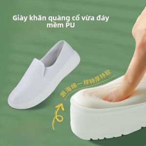Giày Chống Tĩnh Điện Dày Đế Mềm Chống Bụi Cho Nam Và Nữ Giày Làm Việc Màu Trắng Chống Trượt Chống Mùi Thoáng Khí