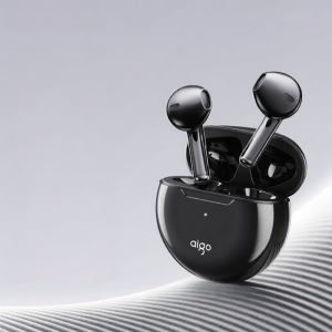 Aigo | Bluetooth Semi In-ear Headphones Long Battery Life Noise Cancellation