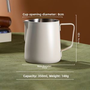 ZHUOLESHI | 304 Stainless Steel Precision Nozzle Milk Frothing Pitcher