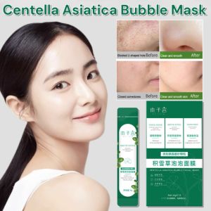 Centella Asiatica Bubble Mask Deep Cleaning Bubble Facial Mask Gentle Hydrating Bubbles Mud Mask Blackhead Removal