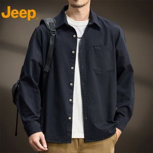 Jeep | American Style High-class Handsome Autumn Mens Long-sleeve Shirt