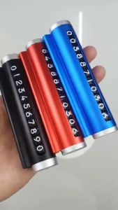 BẢNG GHI SỐ ĐIỆN THOẠI XE HƠI ĐỔI SỐ BẰNG NÚM XOAY để lại sđt khi đỗ oto để trên taplo ô tô có bút điều chỉnh thay đổi số điện thoại dễ dàng biển đậu xe tạm thời LOTA SHOP
