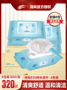 Pure Water Wet Wipes for Intimate Areas Home Use Adult Men Women 80 Pieces Large Pack Affordable Wet Tissue for Couples