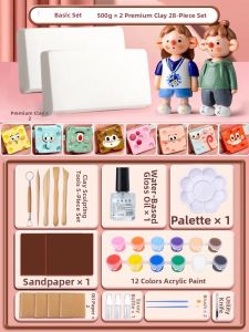 BEISHU | Non-Toxic Safe Clay Kit for Kids Modeling and Crafting